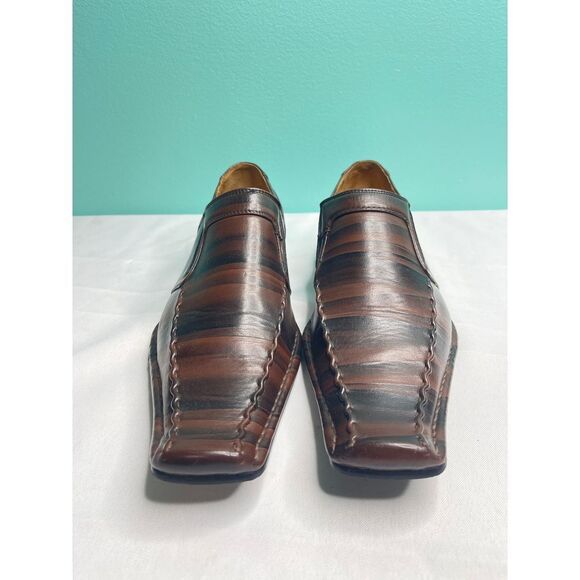 Magestic collection leather men's brown shoes‎ size 9 1/2 - Picture 1 of 9